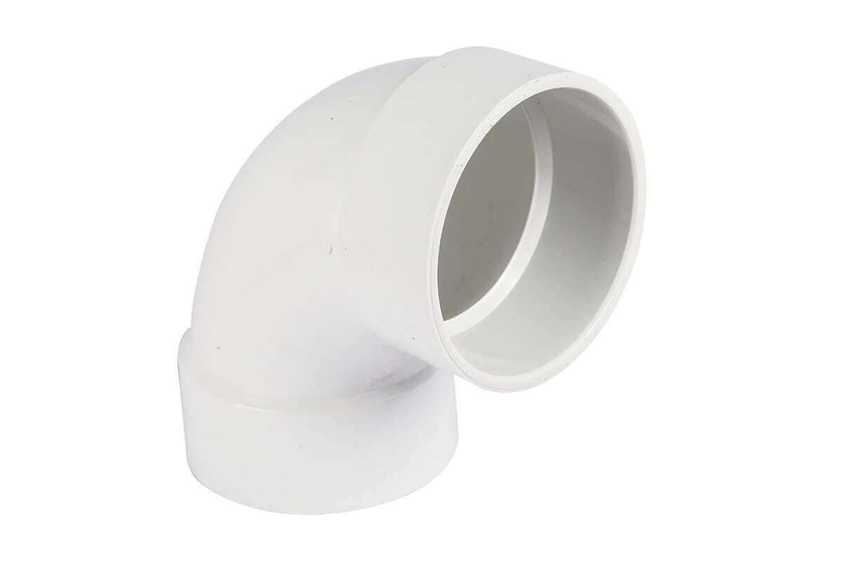CODO PVC BAJANTE AMANCO 4"X90 REDONDO BLANCO