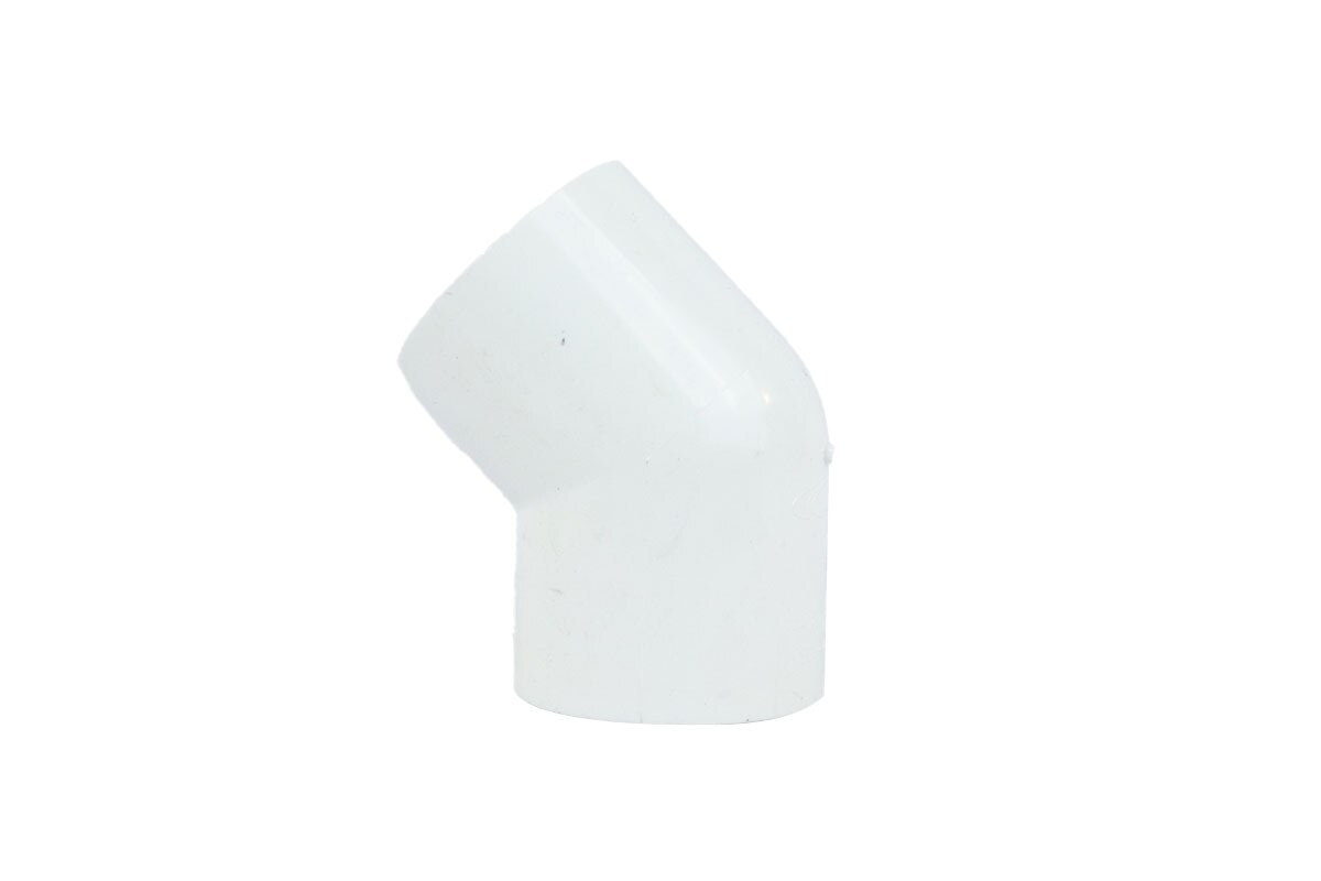 CODO PVC LISO AGUA POTABLE 45 GRADOS 1-1/2"