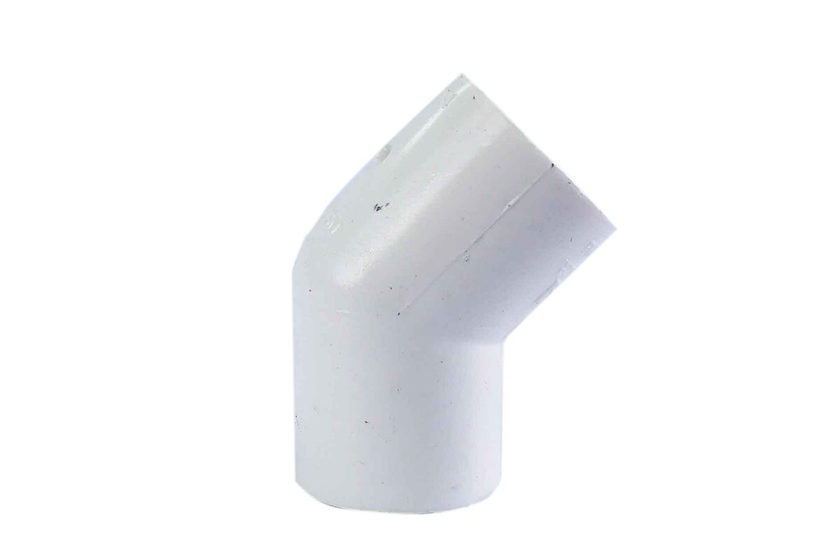 CODO PVC LISO AGUA POTABLE 45 GRADOS 1/2"