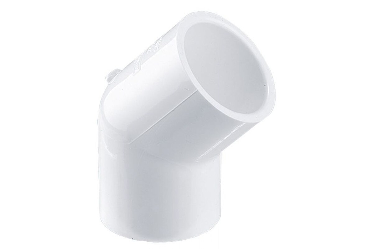 CODO PVC LISO AGUA POTABLE 45 GRADOS 3''