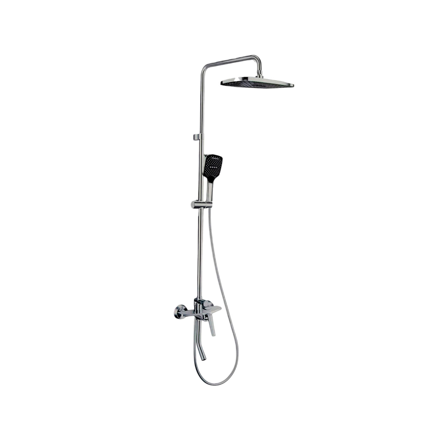 COLUMNA DE DUCHA CON BARRA CROMO WAVE FINEZZA