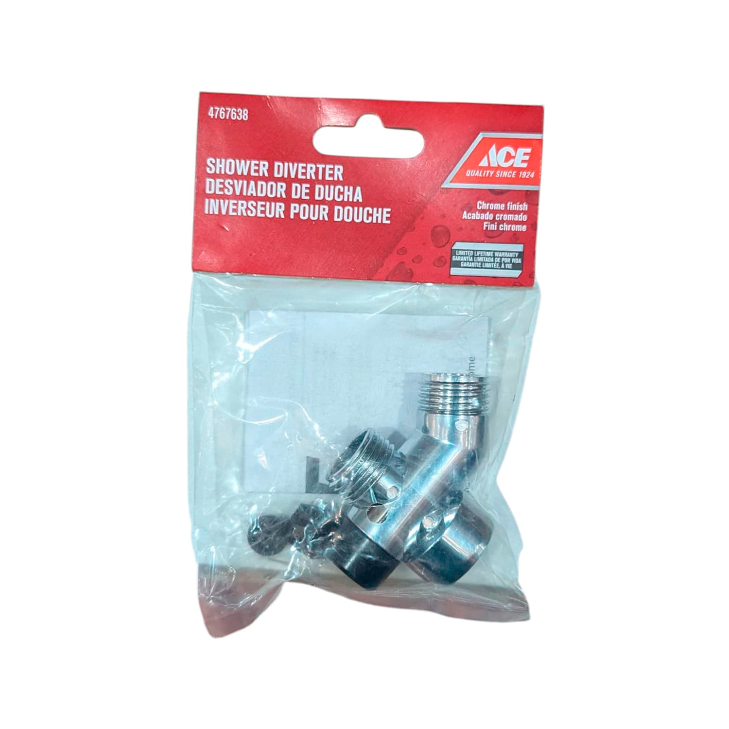 DESVIADOR PARA DUCHA 3VÍAS CROMADA ABS ACE PLÁSTICO
