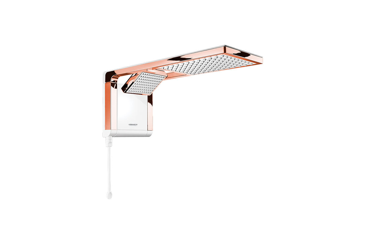 DUCHA ACQUA DUO ULTRA BLANCO ROSE GOLD 127V/5500W LORENZETTI