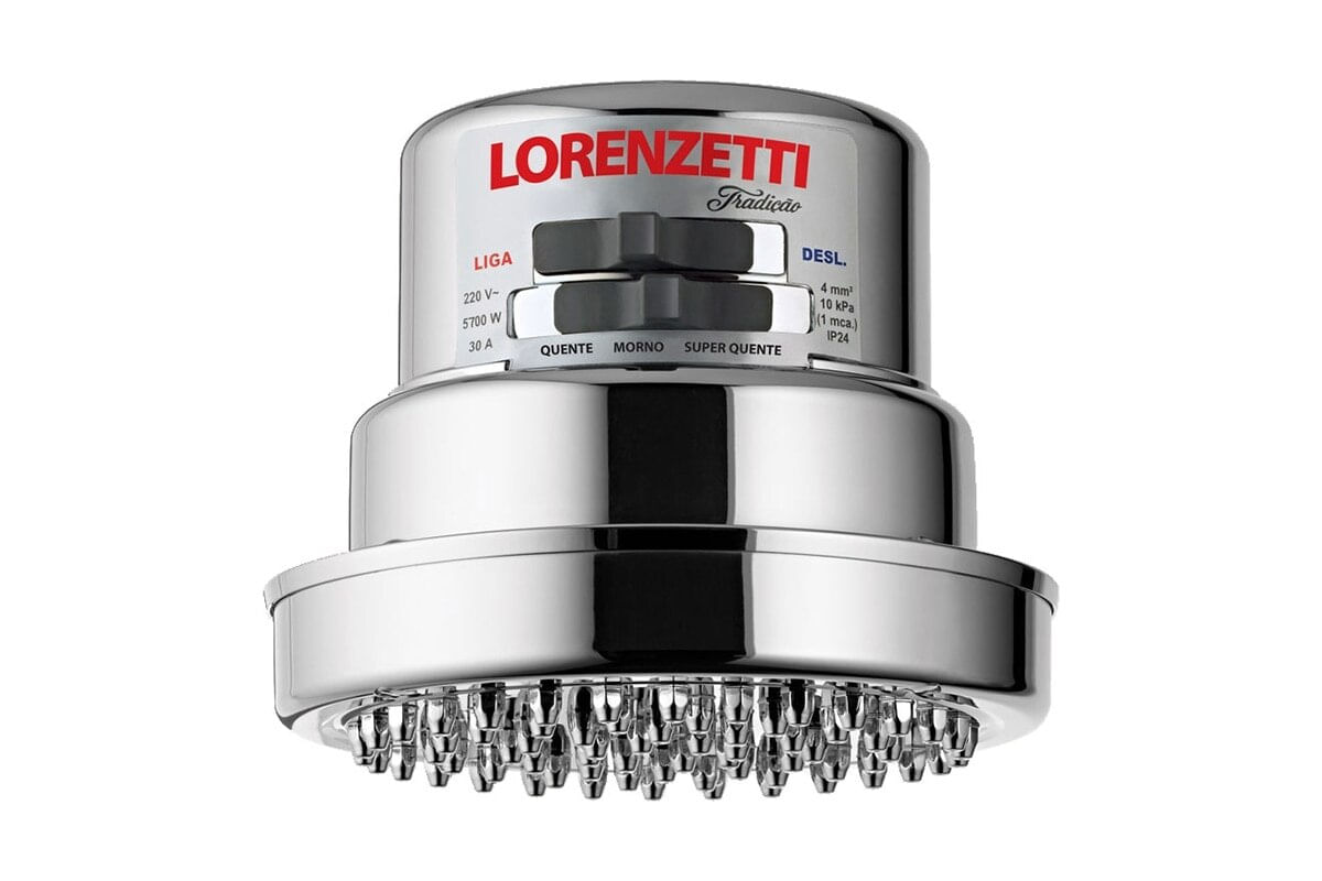 DUCHA ELECTRICA 4T TRADICAO CROMO 127V/5400W LORENZETTI