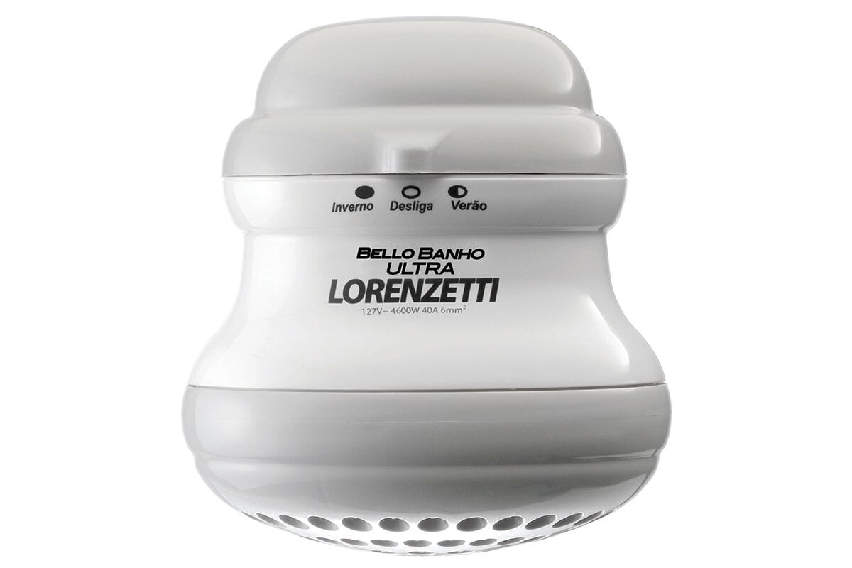 DUCHA ELECTRICA BELLO BANHO 3T LORENZETTI BLANCA ULTRA 127V/5500W