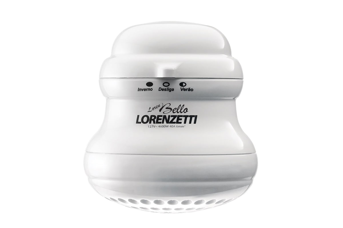 DUCHA ELECTRICA BELLO ULTRA 3T BLANCA 127V/5500W CON NIPLE/BLISTER LORENZETTI