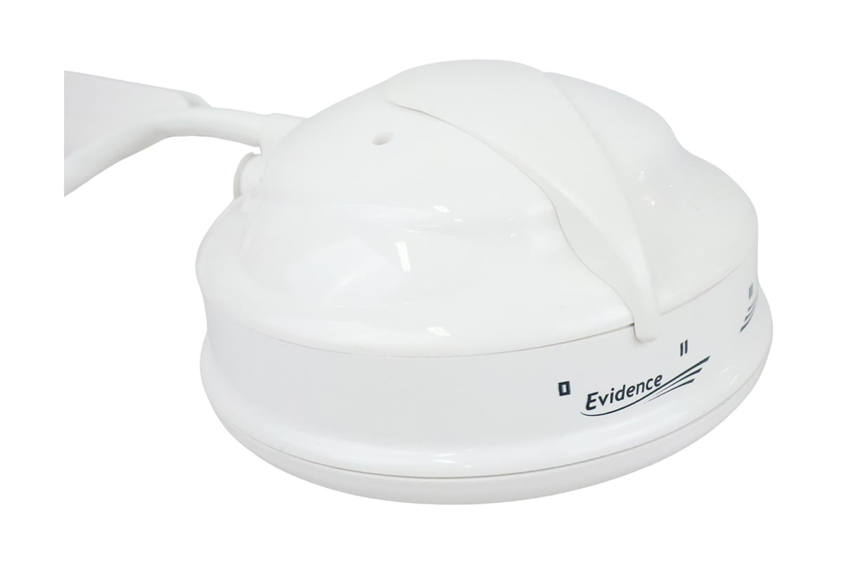 DUCHA EVIDENCE C/BRAZO/MANGUERA 4 TEMP. 127V 5400W BLANCA FAME