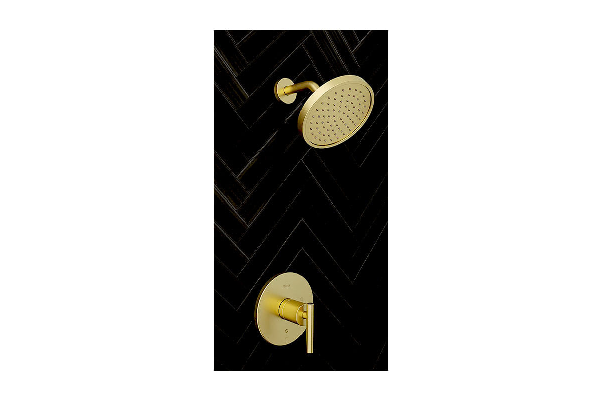 DUCHA Y LLAVE MONOMANDO CONTEMPRA BRUSHED GOLD PFISTER