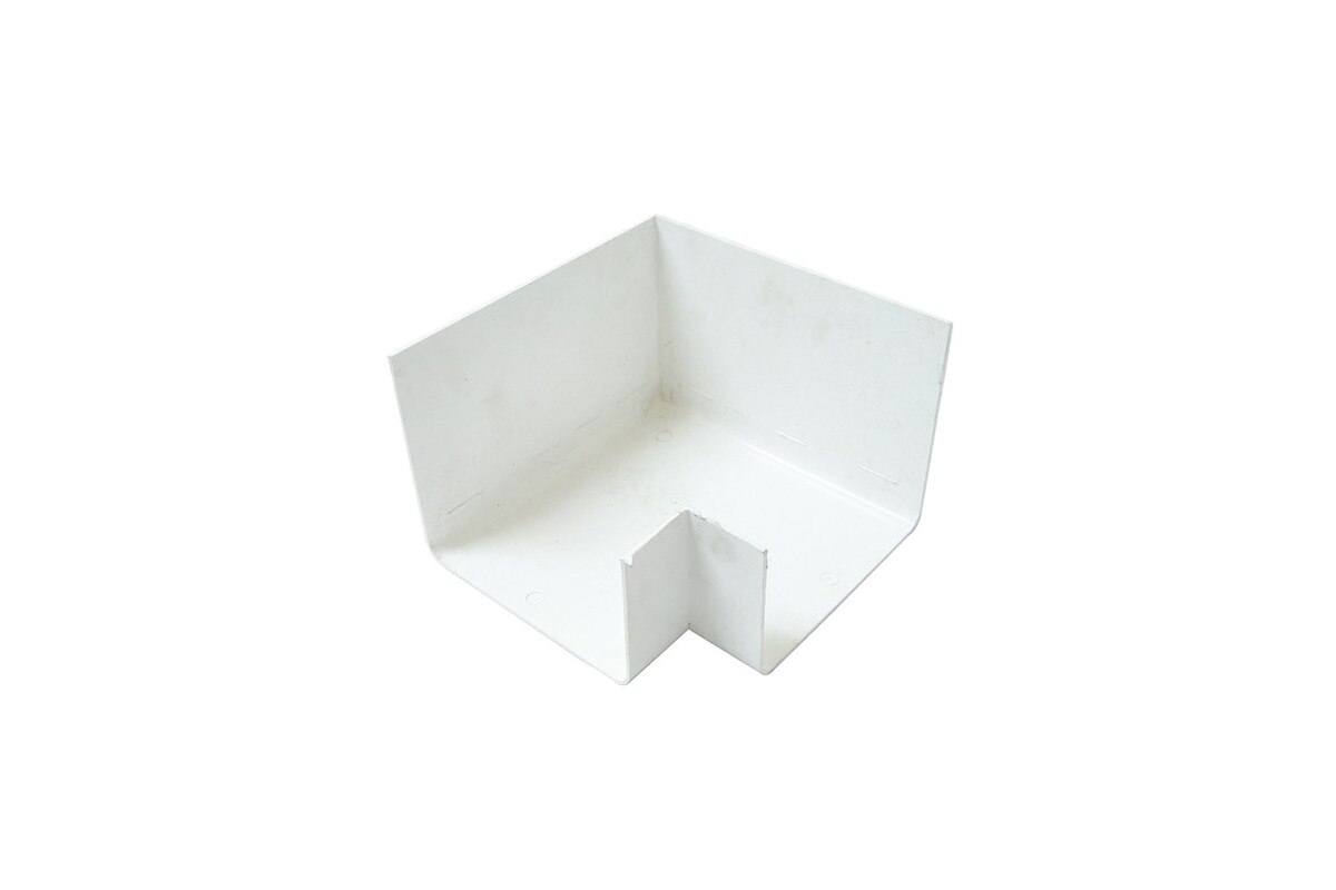 ESQUINERO EXTERIOR CANOA LISA PVC BLANCO AMANCO