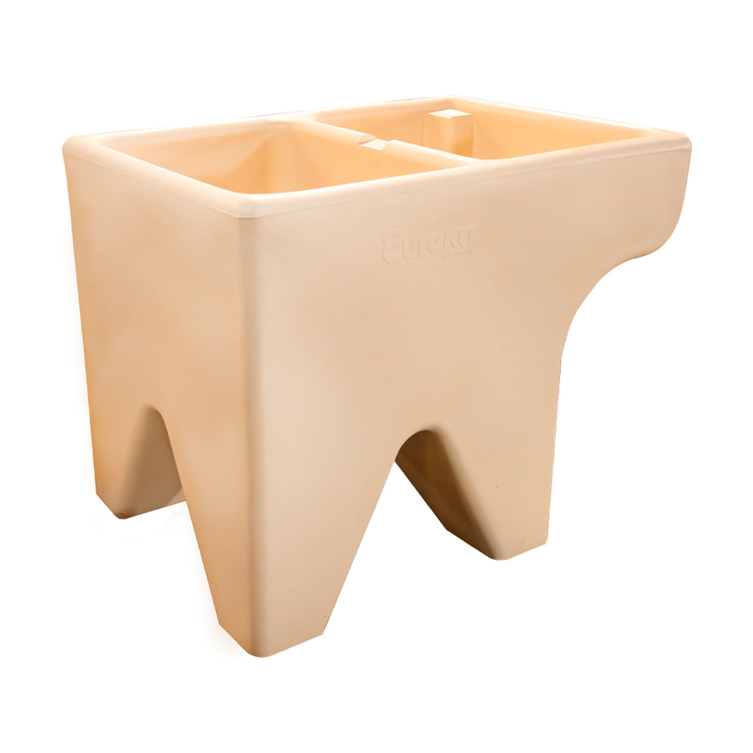 LAVANDERO PLASTICO PLYCEM EUREKA UNA ALA IZQUIERDA BEIGE
