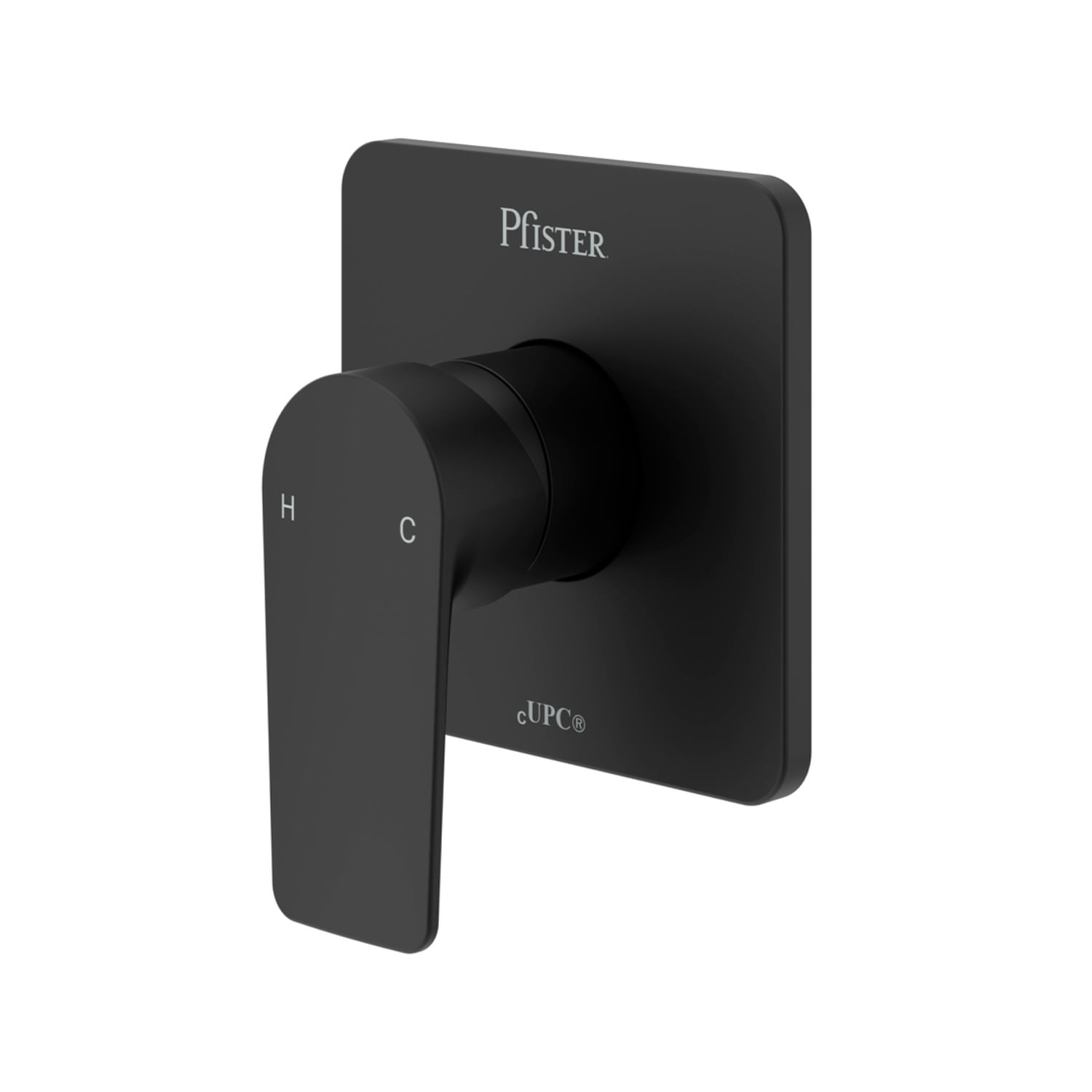 LLAVE DE DUCHA PALANCA MONOMANDO CUADRADA NEGRO SENA-PFISTER