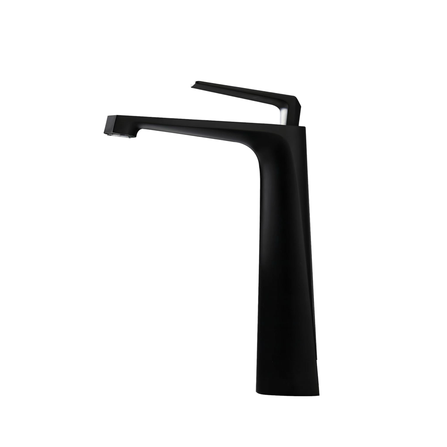 LLAVE LAVAMANO MONOMANDO ALTA NEGRO P03A WAVE FINEZZA