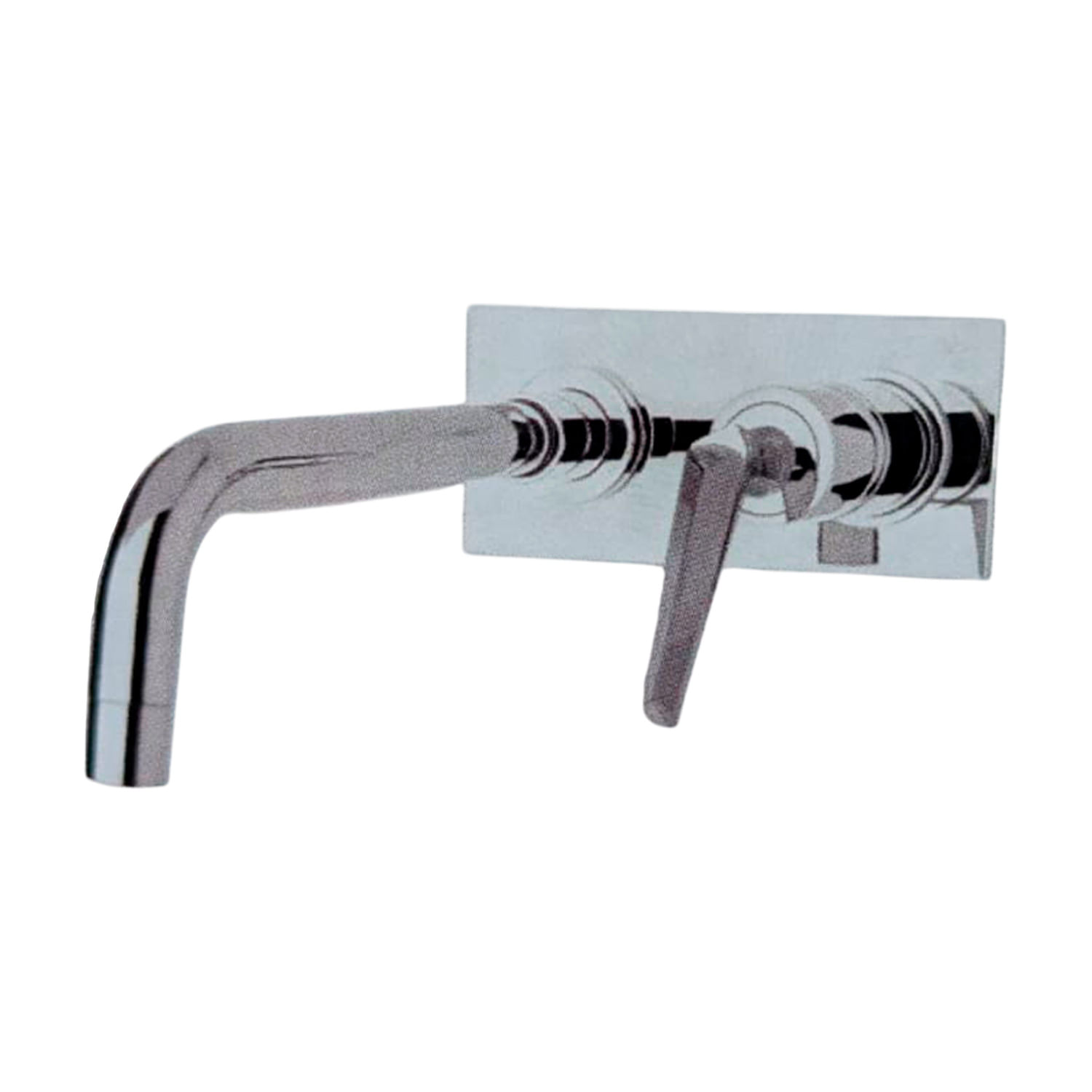 LLAVE LAVAMANO MONOMANDO DE PARED CROMO WAVE FINEZZA