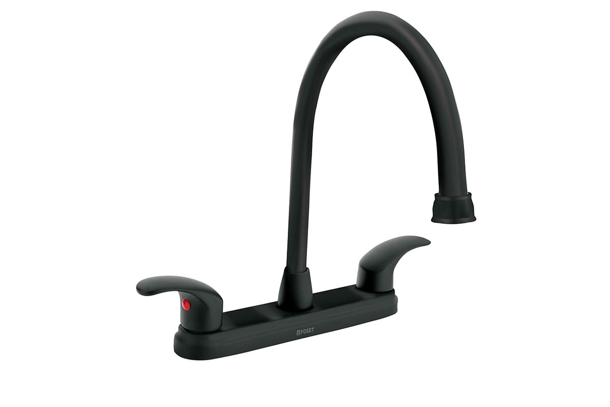 LLAVE PANTRY 8" CUELLO LARGO NEGRA AQUA FOSET