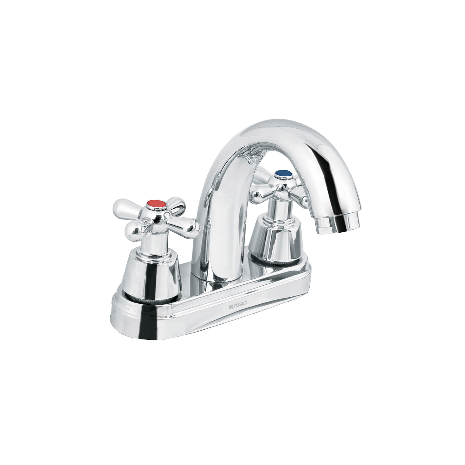 LLAVE PARA LAVAMANO 2 MANIJAS DE CRUZ CUELLO ALTO-AQUA