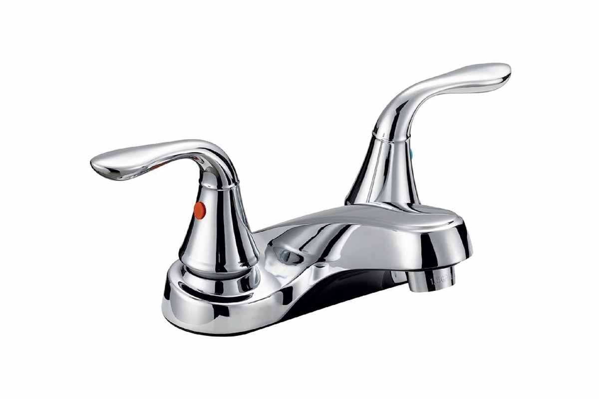 LLAVE PARA LAVAMANO DOBLE MANIJAS CHROMA-CORONA