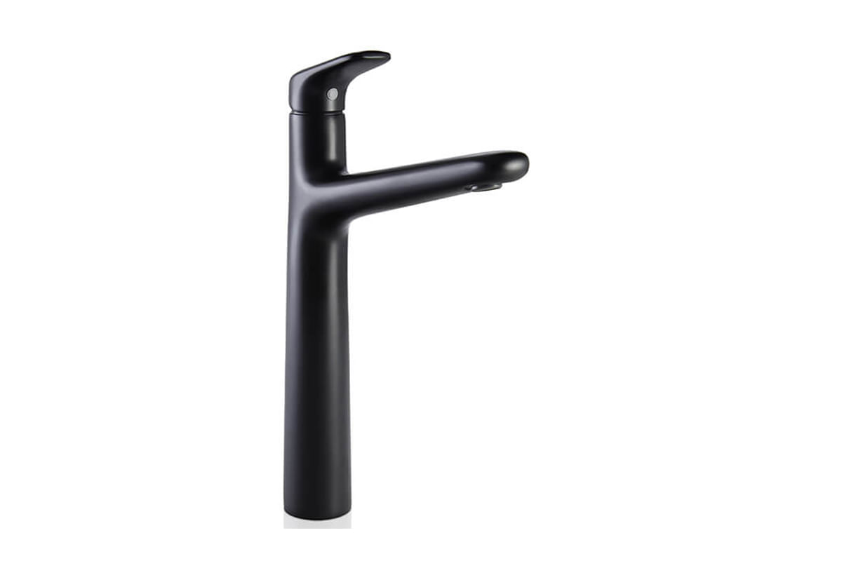 LLAVE PARA LAVAMANO MONOMANDO ALTA NEGRA LIQUID AS