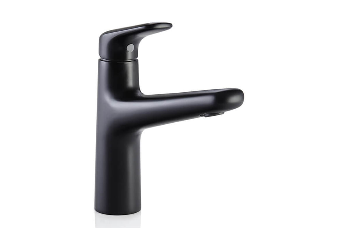 LLAVE PARA LAVAMANO MONOMANDO BAJA NEGRA LIQUID AS