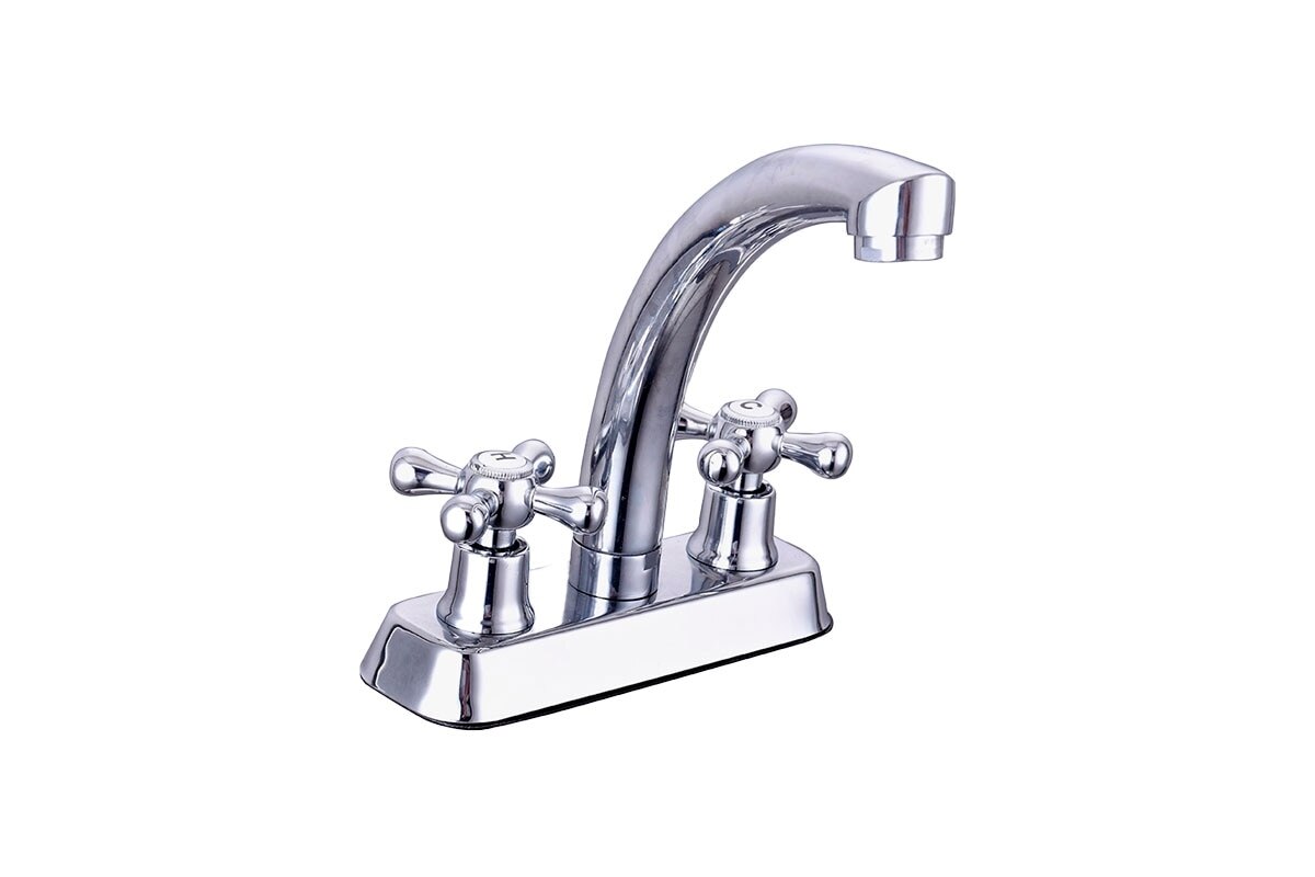 LLAVE PARA LAVAMANOS CRUCETA CUELLO ALTO-CORONA