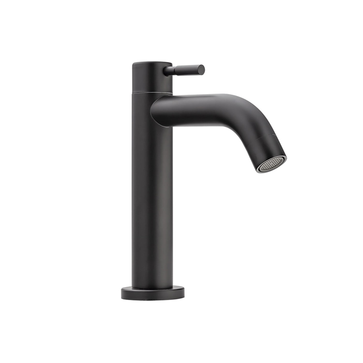LLAVE PARA LAVAMANOS MONOMANDO MEDIA VERA NEGRO MATE CORONA