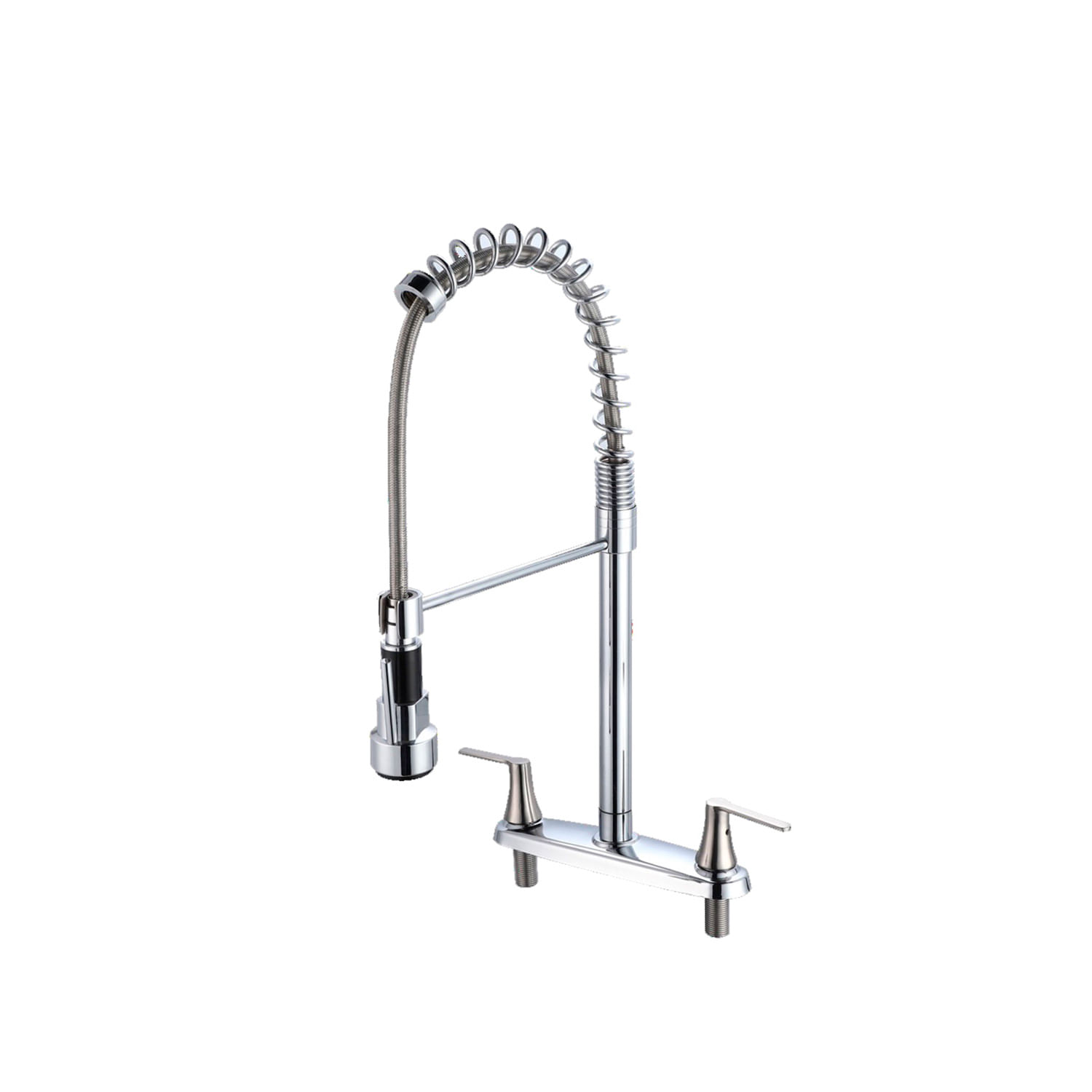 LLAVE PARA PANTRY 8" DOBLE MANIJAS CUELLO EXTRAIBLE CROMO