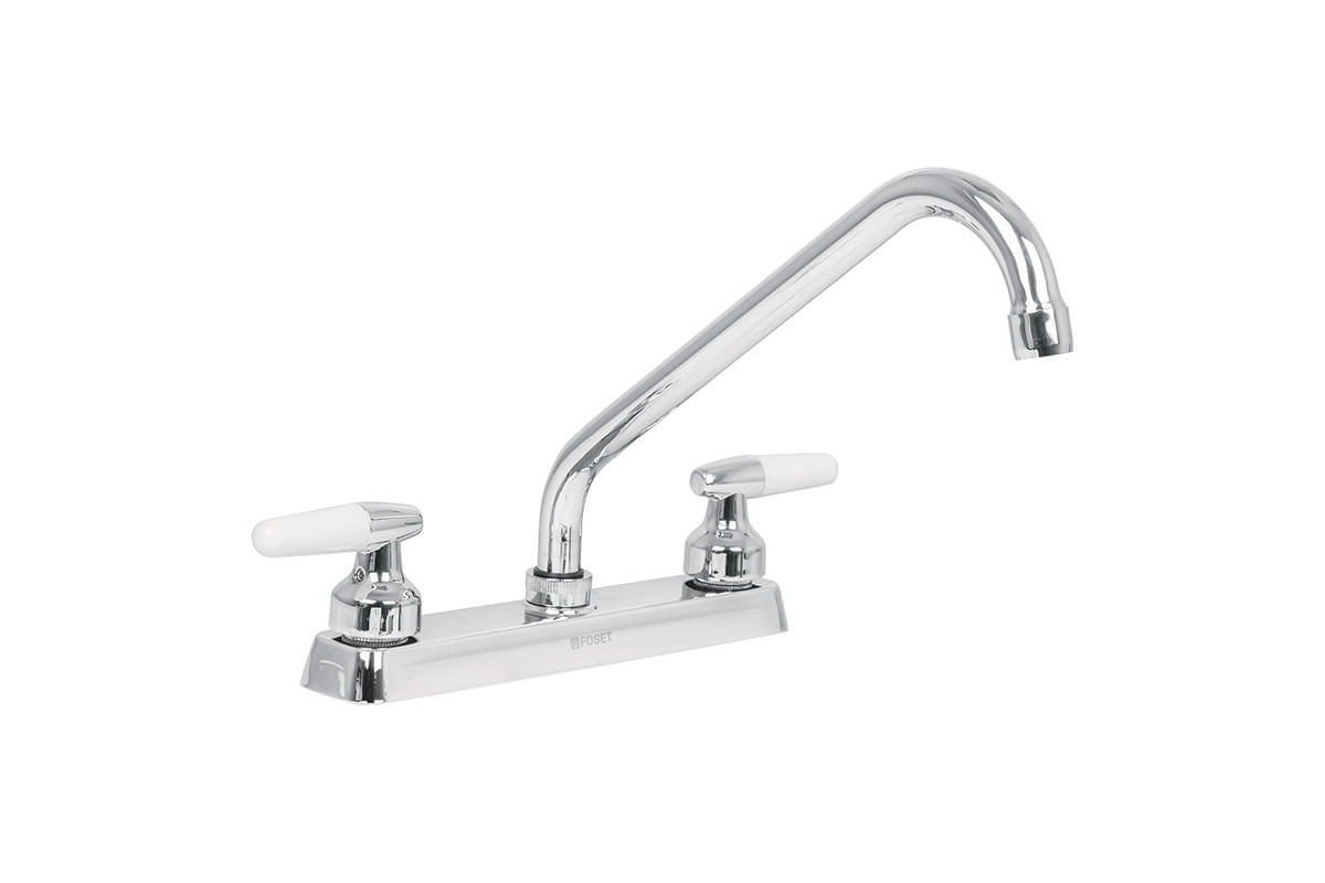 LLAVE PARA PANTRY 8" DOBLE PALANCA CUELLO LARGO CONO BASIC-FOSET