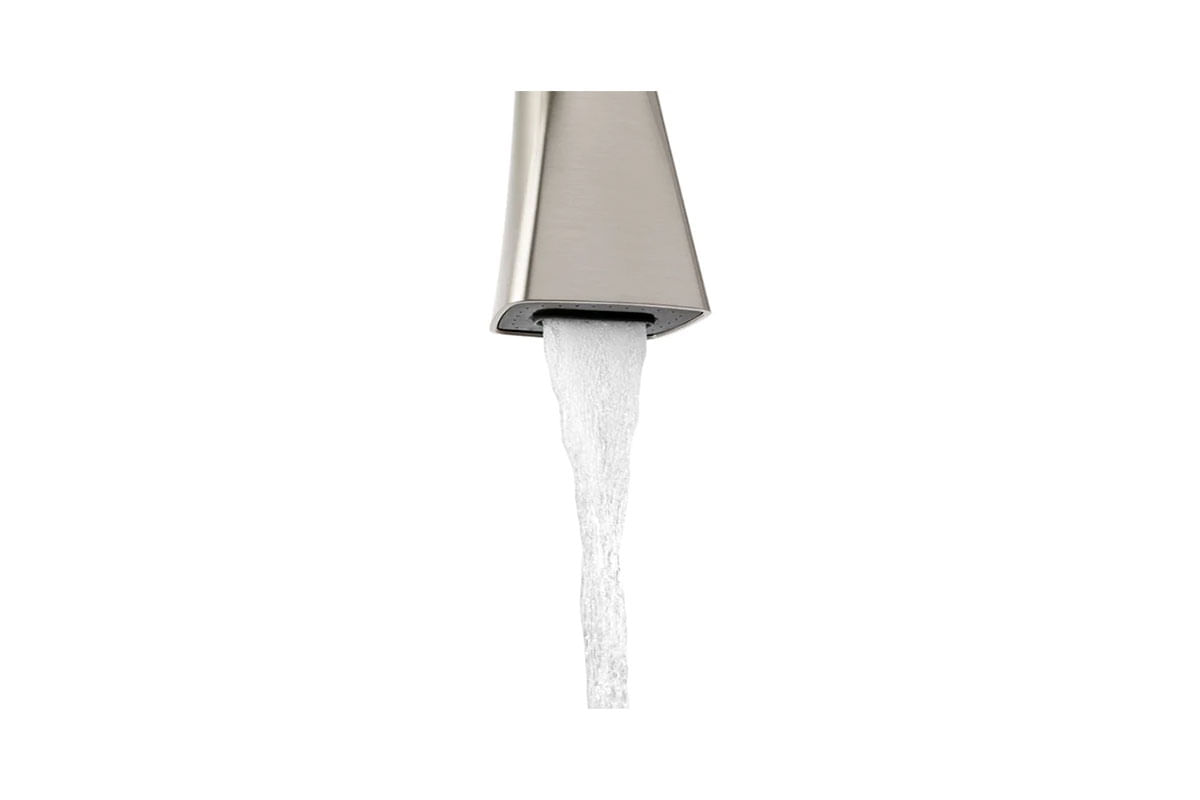 LLAVE PARA PANTRY ALTA CON ROCIADOR Y DISPENSADOR VENTURY SATIN-PFISTER