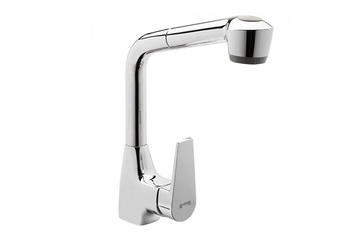 LLAVE PARA PANTRY MONOMANDO CON MANGUERA EXTRAIBLE KLIP - GENEBRE