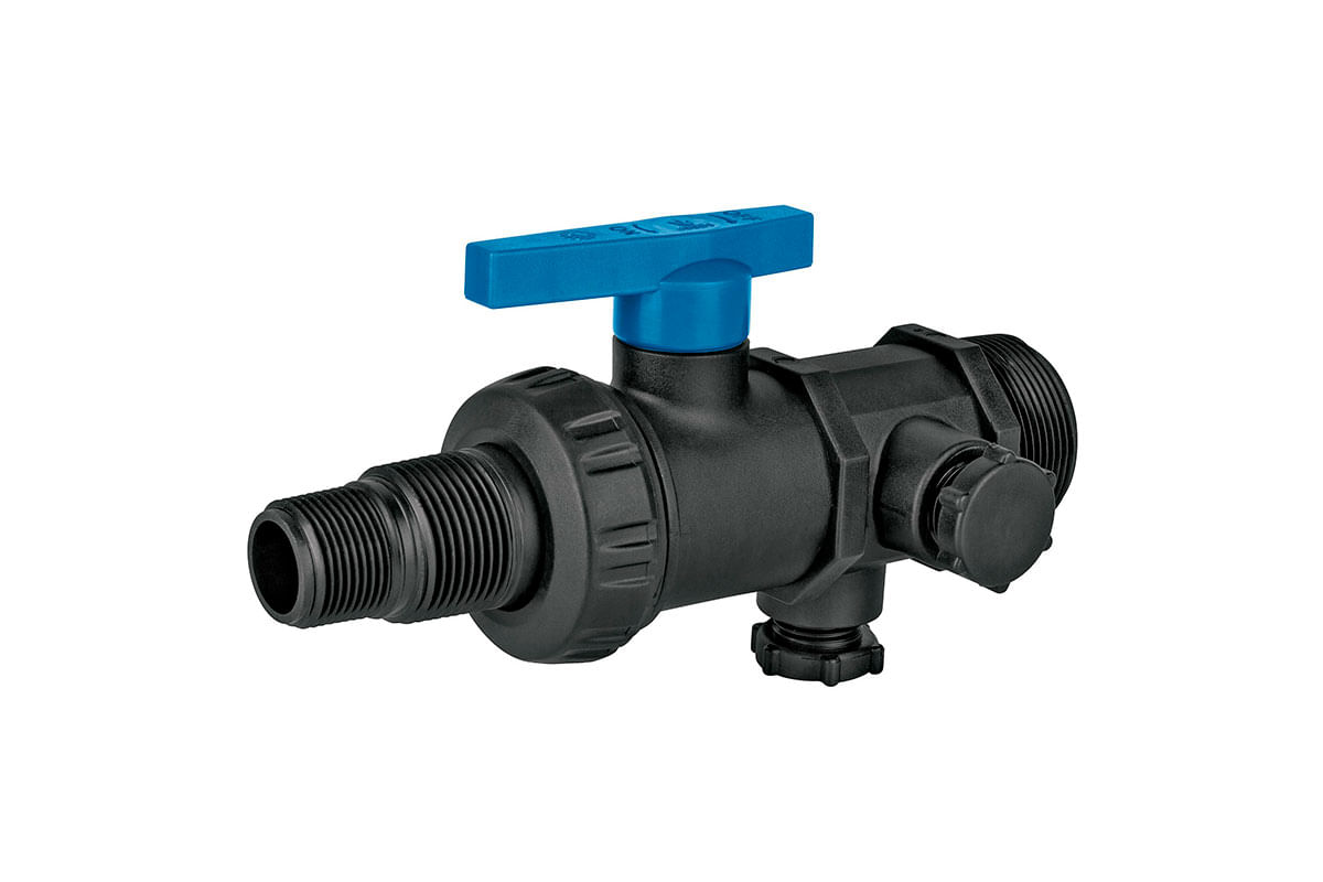 MULTICONECTOR CON VALVULA DE BOLA 1-1/2" - 3/4" FOSET