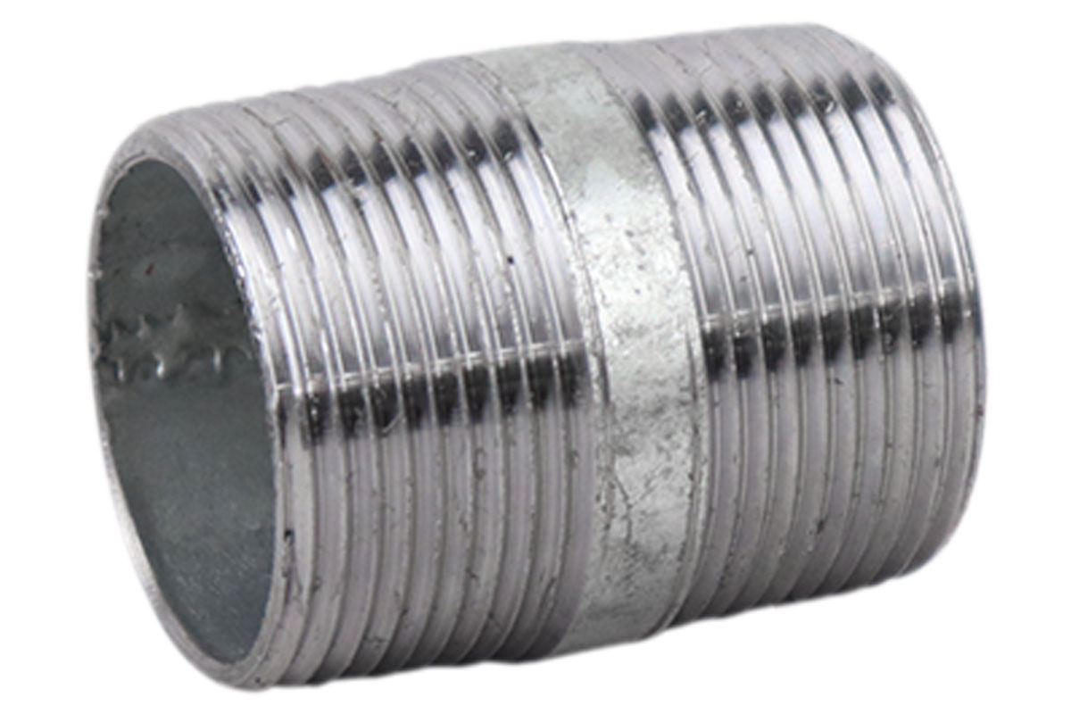 NIPLE GALVANIZADO ROSCA CED 20 1-1/4"X1-1/2"