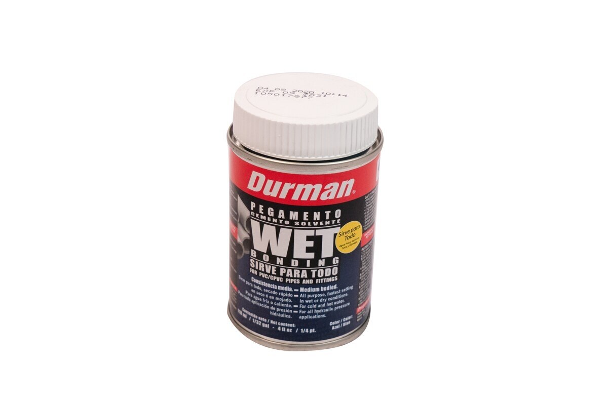 PEGA PVC AZUL DURMAN 1/32GR MOJADO/SECO