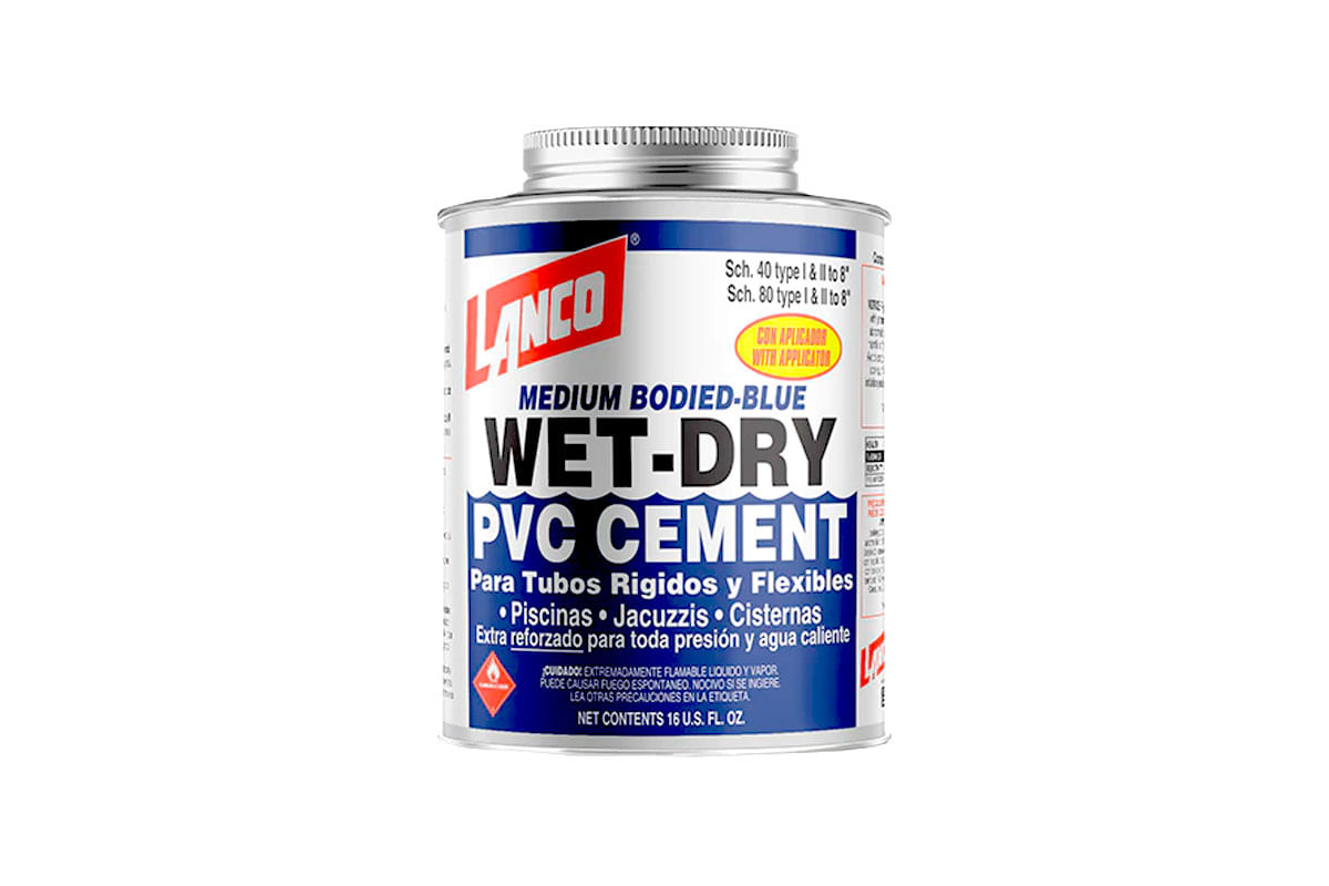 PEGAMENTO CEMENTO PVC WET DRY AZUL LANCO 16 ONZA