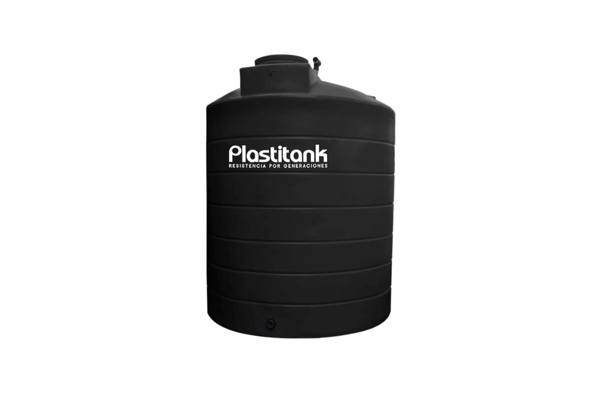TANQUE INDUSTRIAL TRICAPA NEGRO PLASTITANK 10000LTS 2.32X2.72MTS