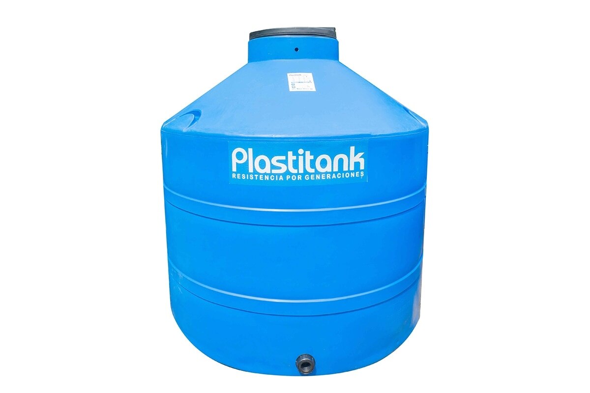 TANQUE PARA AGUA CONICO TRICAPA PLASTITANK 2500LTS 1.6X1.6MTS