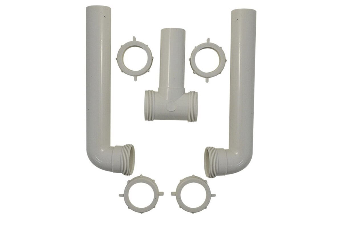 TRAMPA DOBLE PARA PANTRY 1-1/2" PVC BLANCA COFLEX