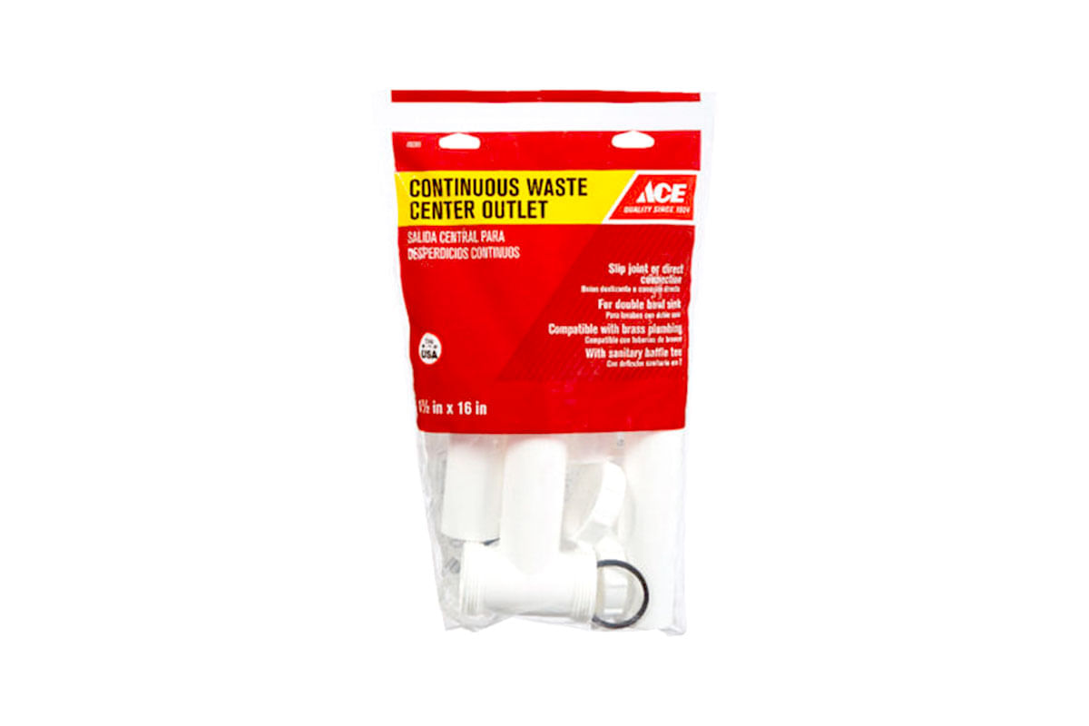 TRAMPA PARA PANTRY ACE 1-1/2" PVC BLANCO DOBLE