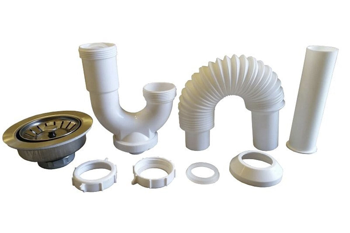 TRAMPA PARA PANTRY MIBER 1-1/2" PVC CON CANASTA BLANCO