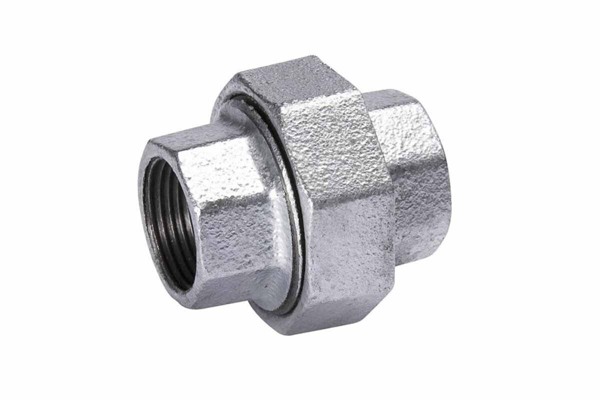 UNION MALEABLE GALVANIZADO DE TOPE CED 20 2"