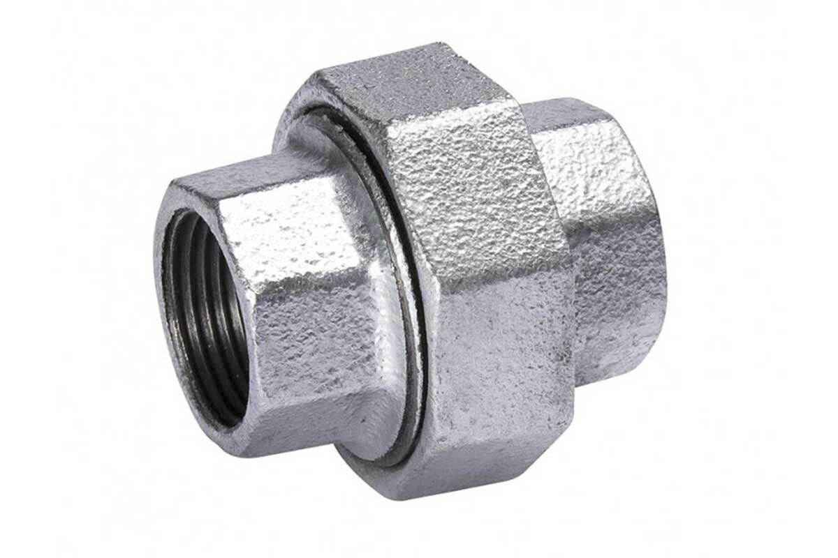 UNION MALEABLE GALVANIZADO DE TOPE CED 40 3''