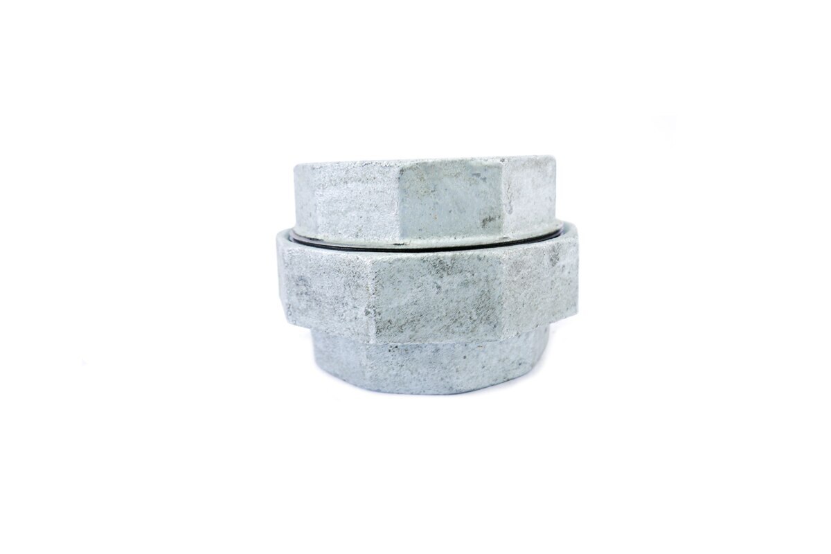 UNION MALEABLE GALVANIZADO DE TOPE CED 40 4''