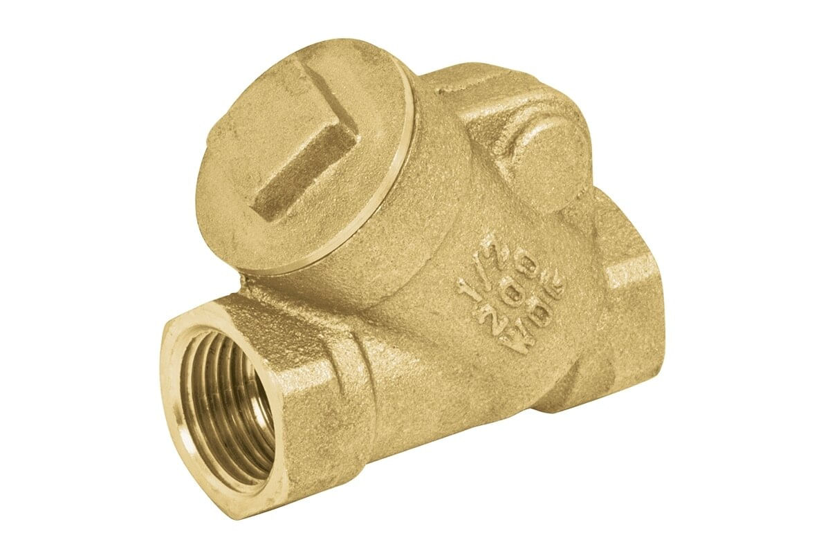 VALVULA CHECK HORIZONTAL FOSET 1/2" BRONCE
