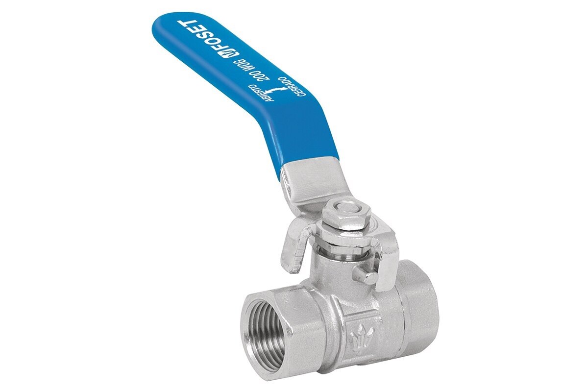 VALVULA DE BOLA 1/4 VUELTA FOSET 1/2" 200PSI CROMADO